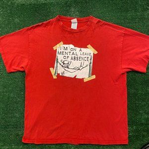 Vintage Y2K Lazy Comic Quote Essential Baggy Funny Tee